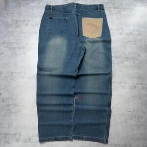 Y2K FUBU The Collection Grunge Corduroy Baggy Denim Jeans